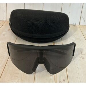 Blenders Eclipse X2 Sunglasses Polarized Jet Line Satin Black Smoke